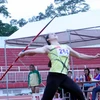 Vận động viên Bùi Thị Xuân phá kỷ lục quốc gia ném lao tại vòng chung kết, đạt 51,70m. (Ảnh: Mạnh Linh/TTXVN)