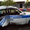 Hai chiến sỹ cảnh sát giao thông bị thương trong khi truy đuổi ôtô