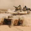 Xe tăng của quân đội Syria. (Nguồn: almasdarnews.com)