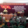 Quang cảnh một hội thảo khoa học về Thượng tướng Song Hào. (Ảnh: Nguyễn Lành/TTXVN) 