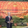 Đại sứ Việt Nam tại Argentina Đặng Xuân Dũng phát biểu tại buổi lễ Quốc khánh 2/9. (Ảnh: Diệu Hương/Vietnam+)