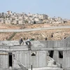 Công trường xây dựng khu định cư ở thành phố Bờ Tây Ramallah. (Nguồn: EPA/TTXVN)