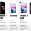 iPhone 8, iPhone 8 Plus và iPhone X.
