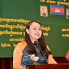 Chủ tịch Hội Liên hiệp Phụ nữ Việt Nam Nguyễn Thị Thu Hà. (Ảnh: Minh Hưng-Chanh Đa/TTXVN)