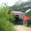 Cơ sở sản xuất than sinh học của bà Lê Thị Thơm. (Ảnh: Anh Tuấn/Vietnam+)