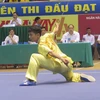 Vận động viên tại một Giải vô địch Wushu toàn quốc. (Ảnh minh họa. Nguồn: TTXVN)