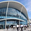 Trung tâm Báo chí quốc tế phục vụ APEC 2017 tại Đà Nẵng. (Ảnh: Trần Lê Lâm/TTXVN)