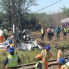 Hiện trường vụ tai nạn tàu hỏa xảy ra tại Nam Phi cách đây vài ngày. (Nguồn: EWN)