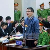 Bị cáo Trịnh Xuân Thanh trả lời các câu hỏi của Hội đồng xét xử. (Ảnh: Doãn Tấn/TTXVN)