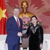 Chủ tịch Quốc hội Nguyễn Thị Kim Ngân tiếp Đại sứ Hoa Kỳ Daniel J.Kritenbrink. (Ảnh: Văn Điệp/TTXVN)