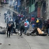 Những đối tượng biểu tình quá khích tại Tegucigalpa, Honduras ngày 20/1. (Nguồn: AFP/TTXVN)