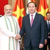 Chủ tịch nước Trần Đại Quang tiếp ngài Narendra Modi, Thủ tướng Ấn Độ nhân chuyến thăm của Thủ tướng Ấn Độ tới Việt Nam tháng 9/2016. (Ảnh: Nhan Sáng/TTXVN)