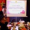 Đại sứ Hồ Minh Tuấn phát biểu tại buổi gặp mặt. (Ảnh: Nguyễn Công Thuận/Vietnam+)