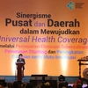 Bộ trưởng Y tế Indonesia Nila Moeloek phát biểu khai mạc. (Ảnh: Đỗ Quyên-Trần Chiến/Vietnam+)