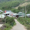 Một góc Khu tái định cư Pa Păng, xã Tà Pơ, huyện Nam Giang, Quảng Nam. (Ảnh: Đoàn Hữu Trung/TTXVN)