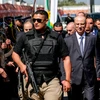 Thủ tướng Palestine Rami Hamdallah trong chuyến thăm Dải Gaza. (Nguồn: AFP)
