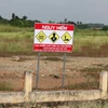 Khu vực ô nhiễm chất độc dioxin tại sân bay Biên Hòa. (Ảnh: Sỹ Tuyên/TTXVN) 