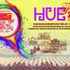 Poster chính thức của Festival Huế 2018. (Ảnh: Quốc Việt/TTXVN)