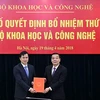 Trao quyết định bổ nhiệm Thứ trưởng Bộ Khoa học và Công nghệ