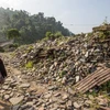 Cảnh đổ nát do động đất ở Nepal. (Nguồn: CNN)