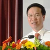 Trưởng Ban Tuyên giáo Trung ương Võ Văn Thưởng phát biểu tại hội thảo. (Ảnh: Gia Thuận/TTXVN) 