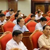 Hội nghị lần thứ bảy Ban Chấp hành Trung ương Đảng Cộng sản Việt Nam thảo luận Đề án cải cách chính sách tiền lương. (Nguồn: TTXVN)