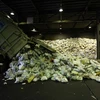 Một nhà máy tái chế rác thải nhựa tại Nhật Bản. (Nguồn: AFP)