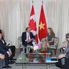 Thủ tướng Nguyễn Xuân Phúc gặp Toàn quyền Canada Julie Payette. (Ảnh: Thống Nhất/TTXVN)