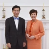 Đại sứ Tạ Văn Thông và Toàn quyền New Zealand Dame Patsy Reddy. (Ảnh: Khánh Linh/Vietnam+)