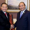 Thủ tướng Nguyễn Xuân Phúc tiếp ông Charoen Sirivadhanabhakdi, Chủ tịch Tập đoàn ThaiBev. (Ảnh: Thống Nhất/TTXVN)