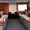 Quang cảnh Kỳ họp lần thứ 21 của Ủy ban phối hợp Việt-Pháp về chương trình hợp tác với Viện Trao đổi văn hóa với Pháp (IDECAF). (Ảnh: Xuân Khu/TTXVN)