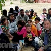 Người tị nạn Syria tại tỉnh Idlib. (Nguồn: AFP/TTXVN)
