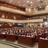 Một kỳ họp Quốc hội Lào. (Ảnh: Phạm Kiên/TTXVN)