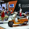 Các thương hiệu xe máy, môtô nổi tiếng được giới thiệu tại Vietnam Motorcycle Show 2017. (Ảnh: Thế Anh/TTXVN)