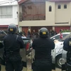 Cảnh sát phong tỏa tại nhà thẩm phán Walter Rios. (Nguồn: elcomercio)