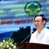 Phó Thủ tướng Vương Đình Huệ phát biểu tại Hội nghị. (Ảnh: Phan Tuấn Anh/TTXVN)