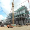 Công trường xây dựng Nhà máy nhiệt điện Sông Hậu 1. (Ảnh: Huy Hùng/TTXVN)