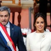 Tổng thống đắc cử Paraguay Mario Abdo Benitez và phu nhân. (Nguồn: AP)