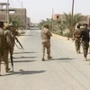 Các lực lượng Iraq trong chiến dịch truy quét IS tại làng Anna, tỉnh Anbar, Tây Bắc Iraq. (Nguồn: AFP/TTXVN)