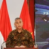 Ông Hanif Salim, Tổng lãnh sự Cộng hòa Indonesia tại Thành phố Hồ Chí Minh phát biểu tại buổi họp mặt. (Ảnh: Xuân Khu/TTXVN)
