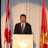 Ông Nguyễn Tuấn, Phó giám đốc Sở Ngoại vụ Thành phố Hồ Chí Minh phát biểu tại lễ kỷ niệm. (Ảnh: Thanh Vũ/TTXVN)