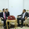 Chủ tịch nước Trần Đại Quang hội kiến Thủ tướng Abiy Ahmed Ali. (Ảnh: Nhan Sáng/TTXVN)