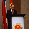 Đại sứ Việt Nam Nguyễn Ngọc Sơn phát biểu tại lễ kỷ niệm. (Nguồn: Đại sứ quán Việt Nam tại Chile)