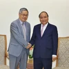 Thủ tướng Chính phủ Nguyễn Xuân Phúc tiếp ông Phạm Tuấn Phan, Giám đốc Điều hành của Ban Thư ký Ủy hội sông Mekong quốc tế. (Ảnh: Thống Nhất/TTXVN)