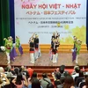 Biểu diễn múa truyền thống Nhật Bản trong lễ khai mạc Ngày hội Việt-Nhật ở Thành phố Hồ Chí Minh. (Ảnh: Xuân Khu/TTXVN)
