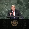 Tổng Thư ký Liên hợp quốc Antonio Guterres phát biểu tại lễ khai mạc phiên họp cấp cao Đại hội đồng Liên hợp quốc khóa 73 ở New York (Mỹ) ngày 25/9/2018. (Ảnh: THX/TTXVN)