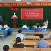 Quang cảnh lễ khai mạc kỳ thi. (Ảnh: Ánh Tuyết/TTXVN)