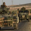 Binh sỹ Thổ Nhĩ Kỳ ở khu vực giáp ranh với Syria. (Ảnh: AFP/TTXVN)