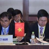 Đoàn đại biểu Việt Nam dự hội nghị. (Ảnh: Vũ Sinh/TTXVN)