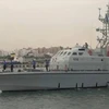 Tàu chiến Fezzan ở Tripoli. (Nguồn: Hải quân Libya)